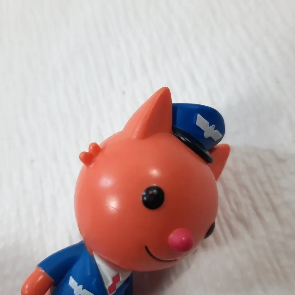 Sago Mini Jinja's Jet plane‎ pilot orange cat Captain airplane action figure toy